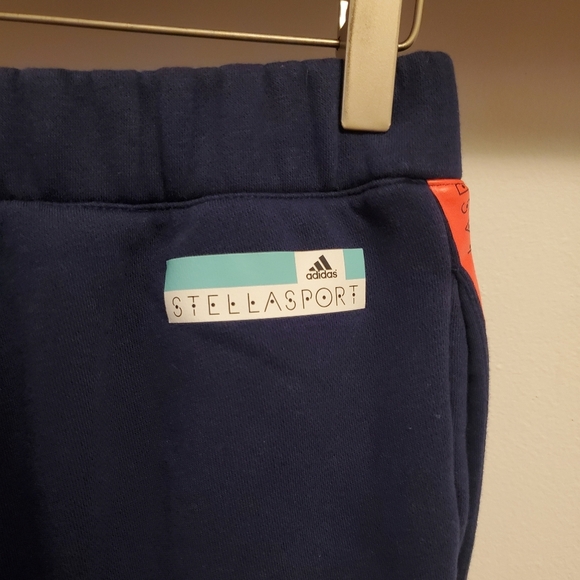 Adidas by Stella McCartney navy blue high waist polar joggers. Pink. Size S. - Picture 5 of 14